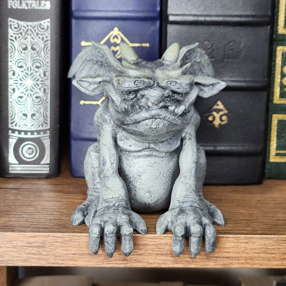 Grumpy Gargoyle Shelf Guardian