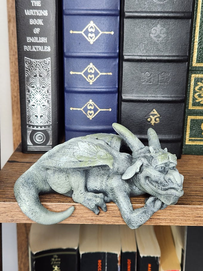 Daydreaming Gargoyle Shelf-Guardian