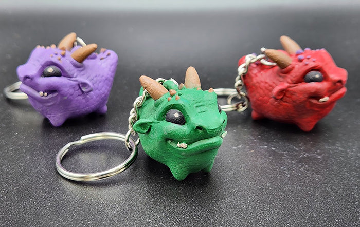 Chubby Dragon Keychains